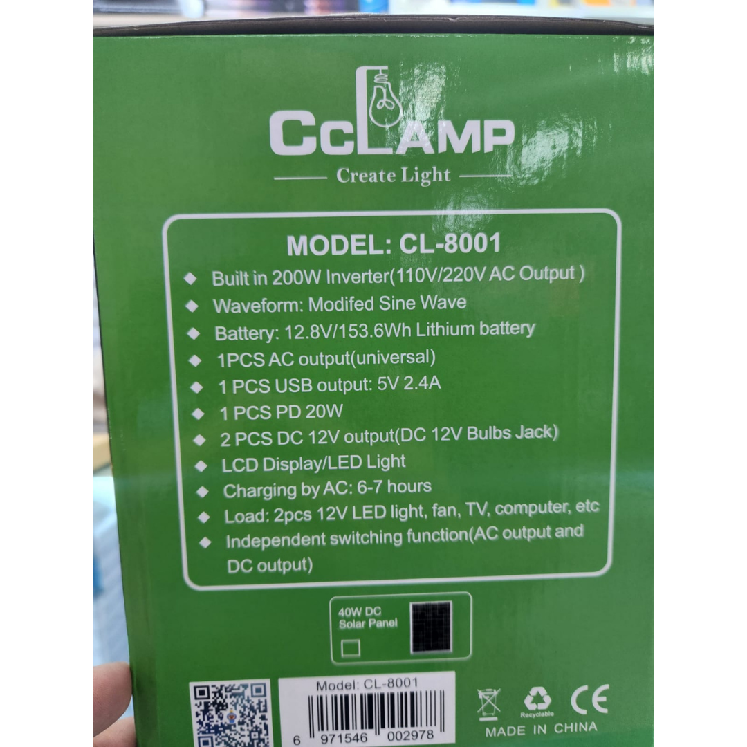 ESTACION SOLAR CL-8001 200W
