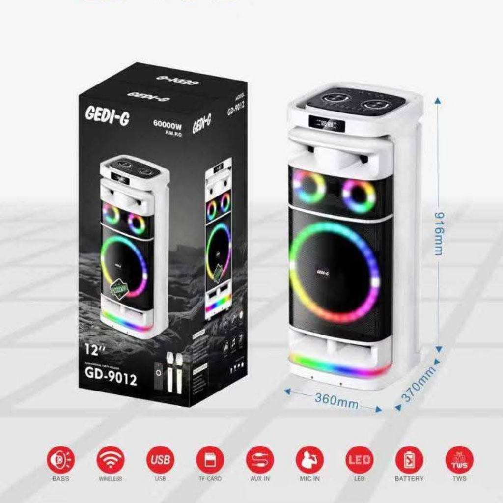 Cabina 60.000w 12x2 Pulgadas GD-9012