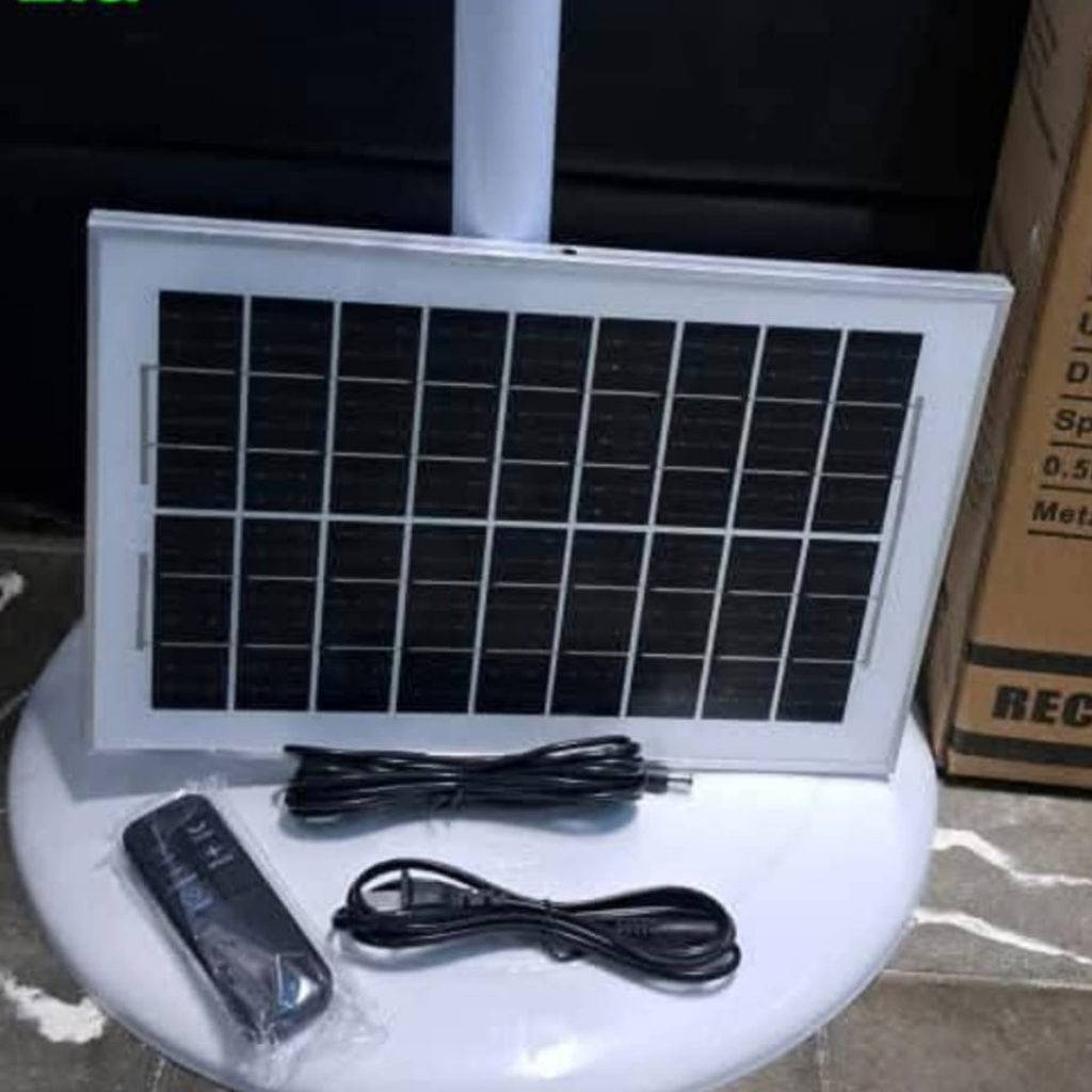 Ventilador Solar Recargable GD-956 16” + Panel Solar