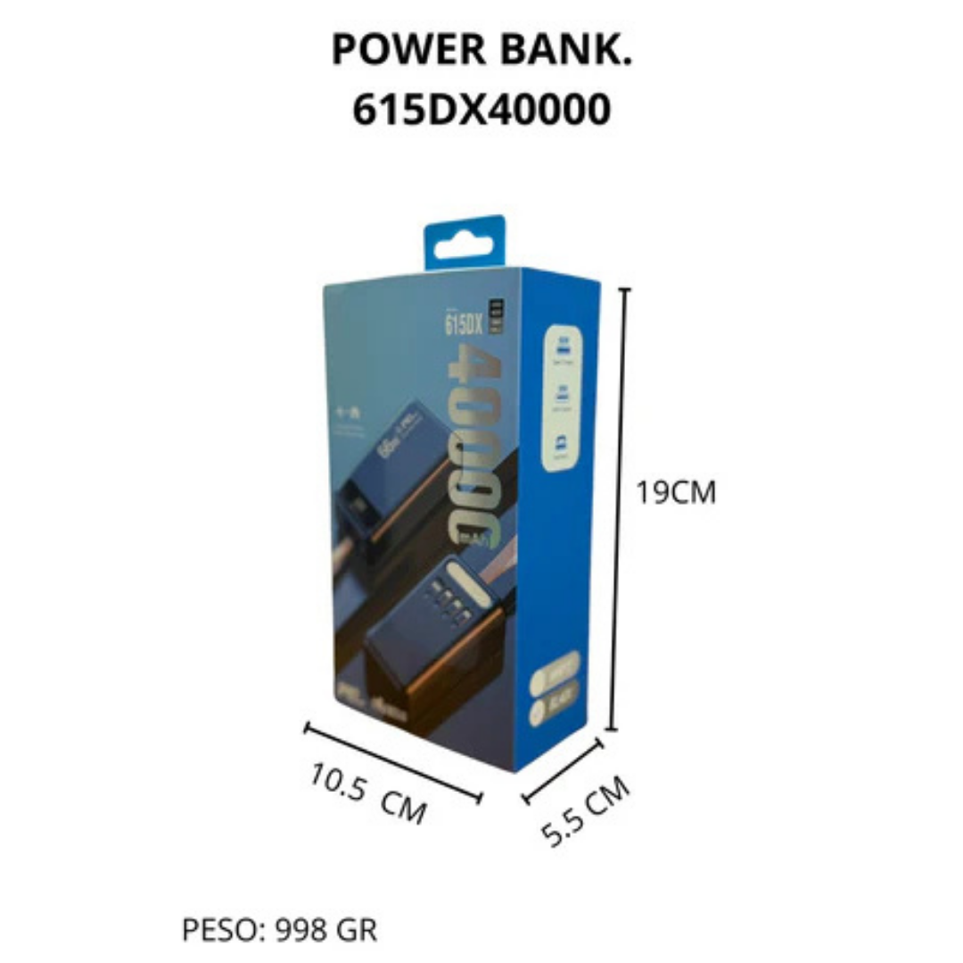 Power Bank 40.000 mAh  615DX