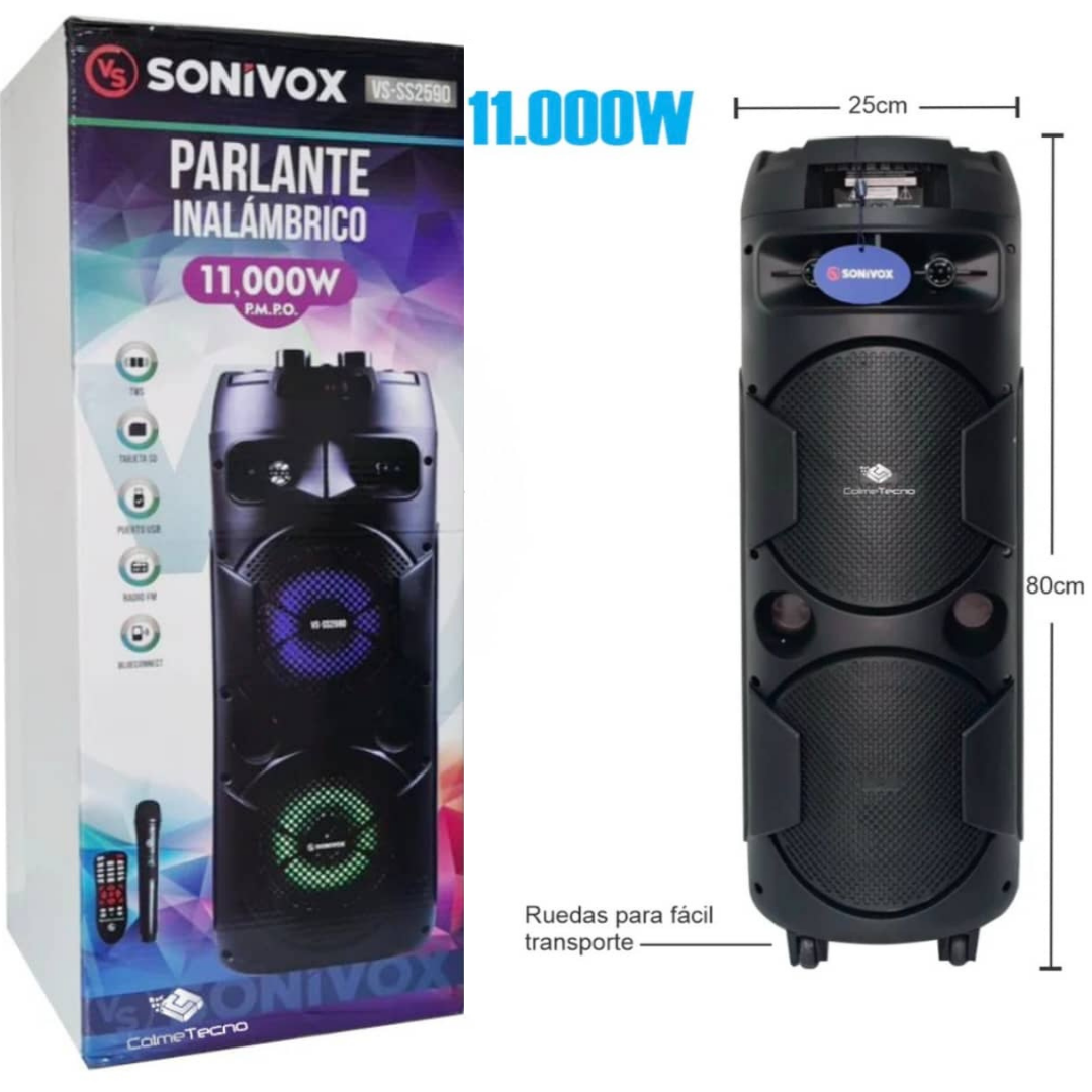 Cabina Sonivox 11.000W VS-SS2590 8" X2