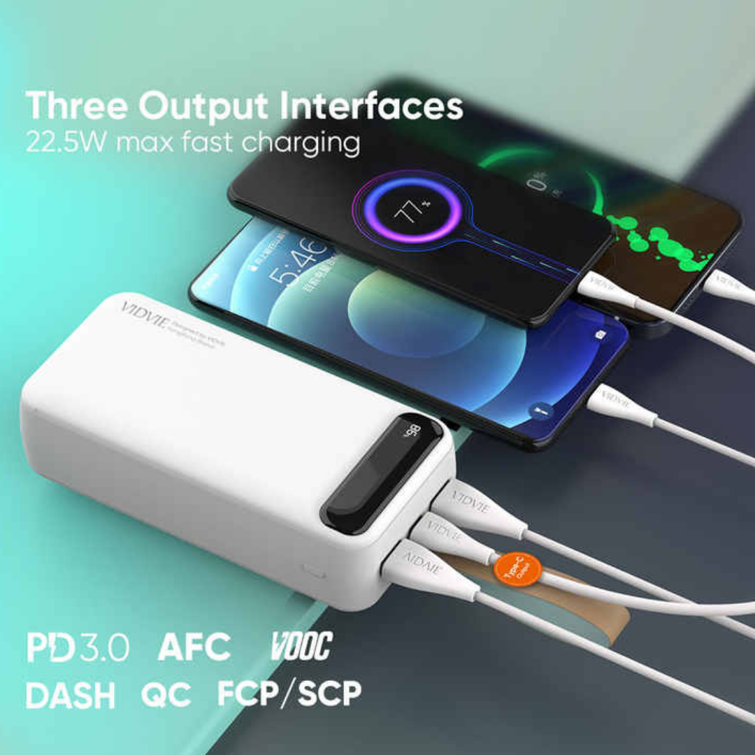 Power Bank VIDVIE 30000 Mah