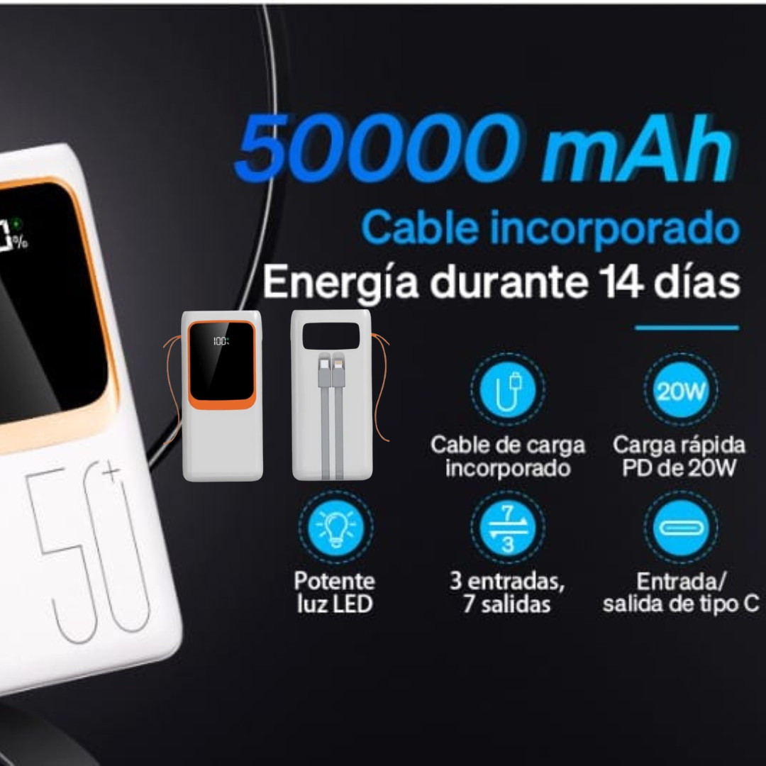 Power Bank CK-012 50.000 mAh Máxima Pote