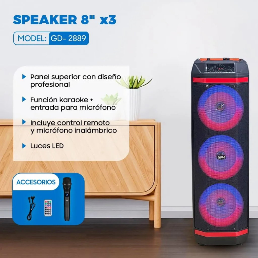 Parlante Gd-2889 15,000W