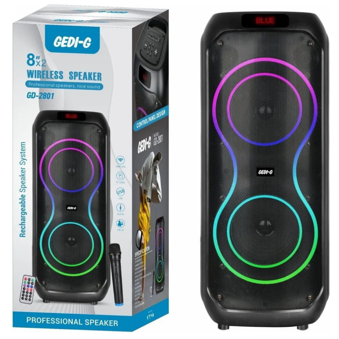 Cabina De Sonido Gedi-g 8*2 Gd-2801a 10.000W