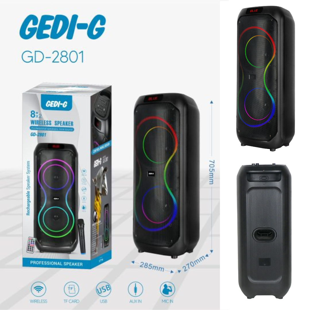 Cabina De Sonido Gedi-g 8*2 Gd-2801a 10.000W
