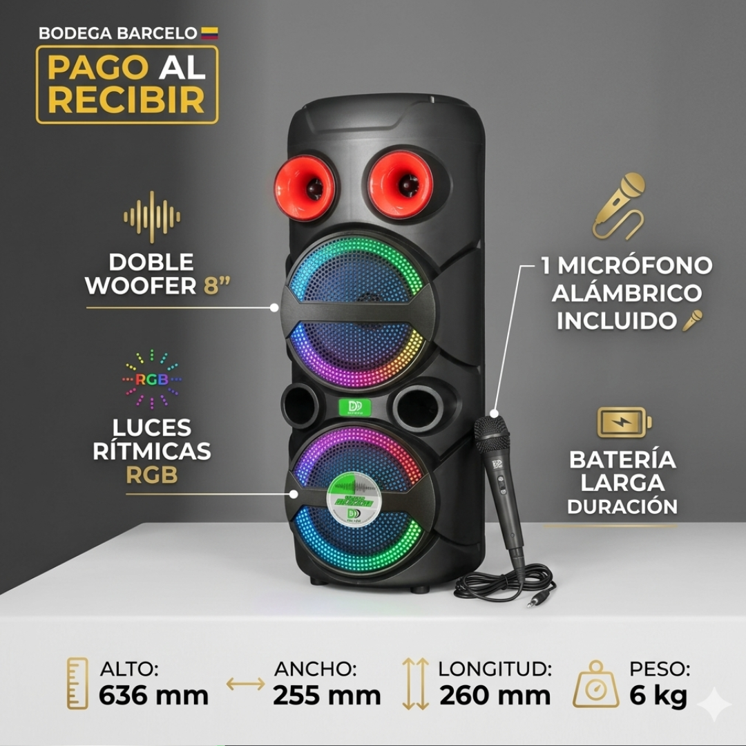 CABINA 8*2 PULGADAS 2893DP
