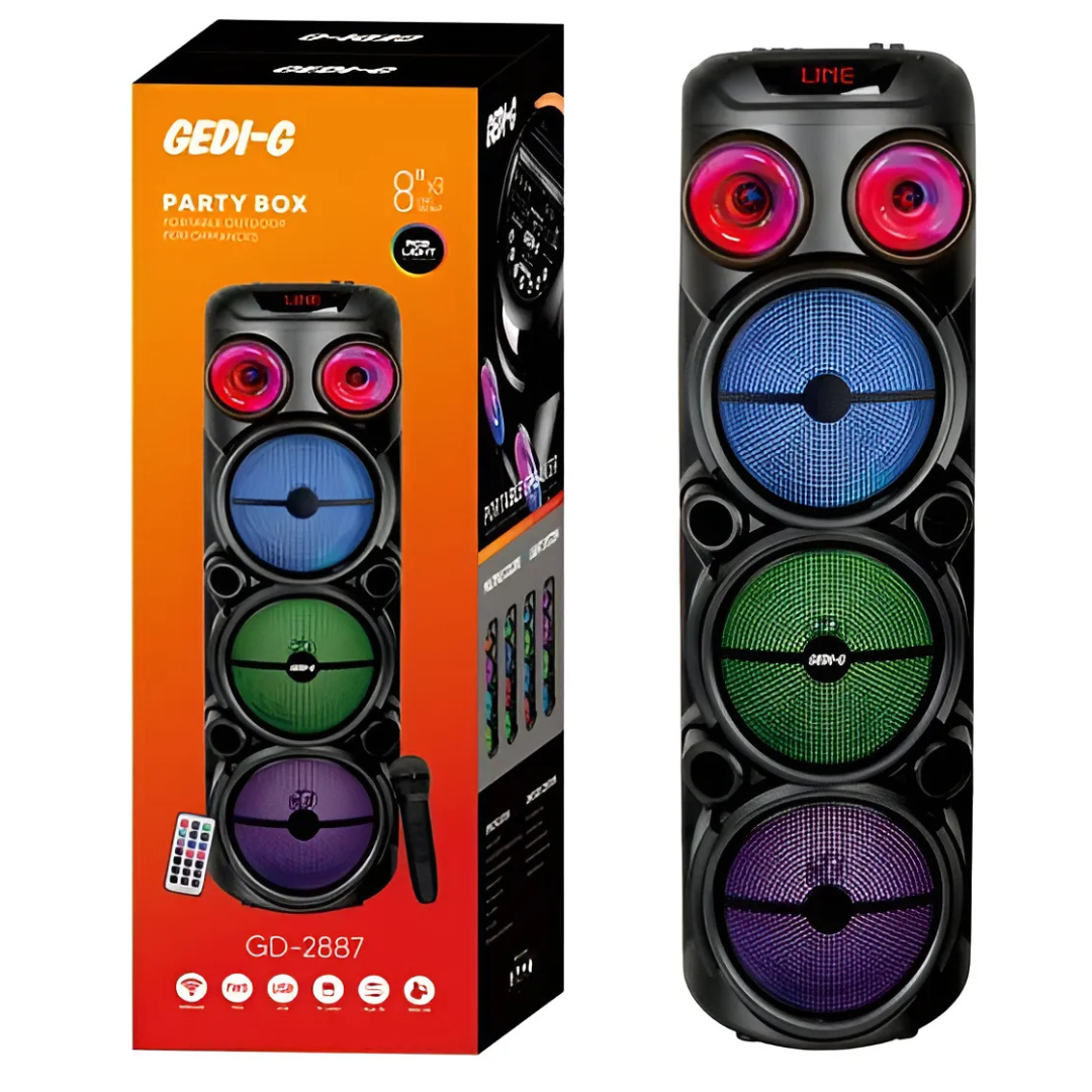 Cabina 18.000W Gedi-G GD-2887 8"x3